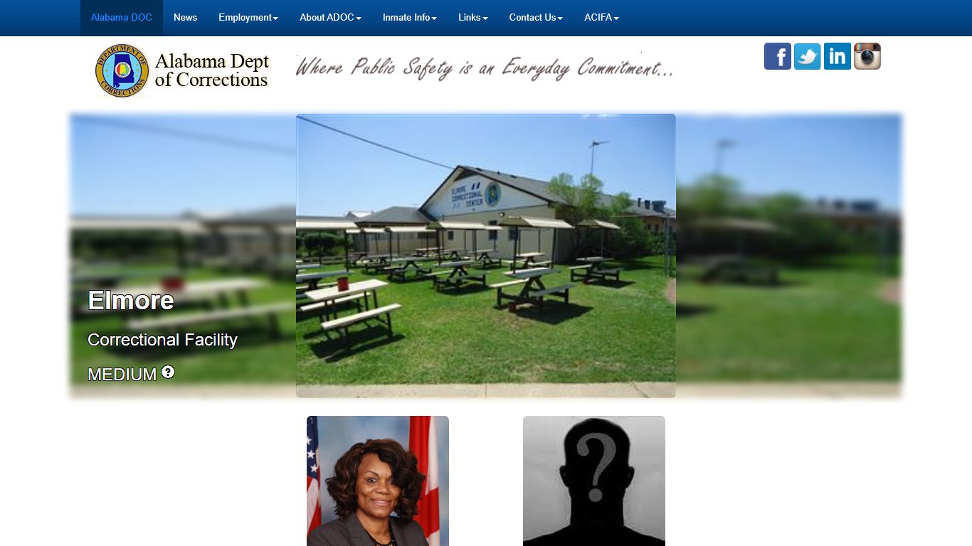 - Alabama Dept of Corrections